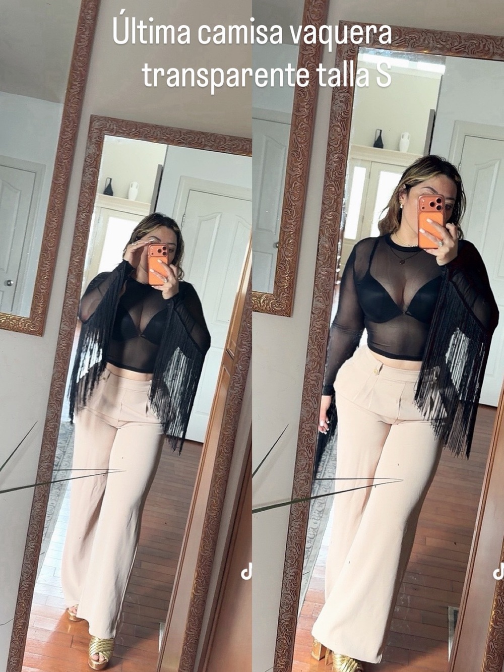 High-Waist Wide-Leg Cream Trousers - Women's Pants